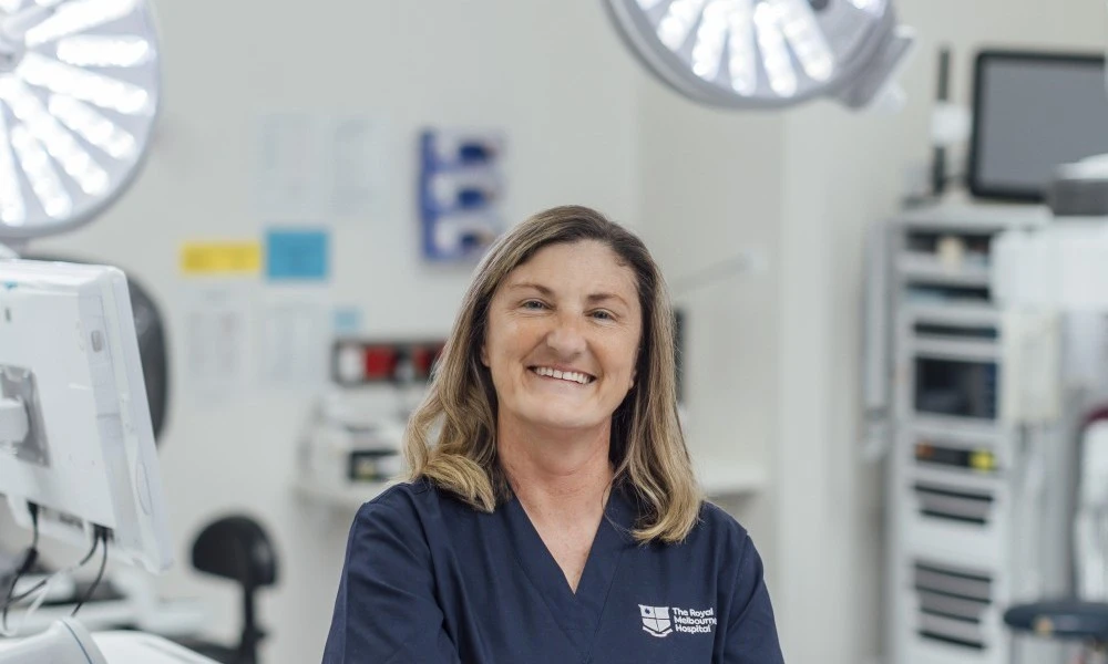 Professor Kate Drummond in surgery