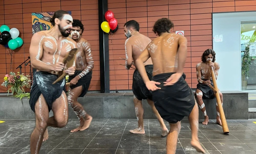 Bandok Tati dancers at First Nations Health Unit opening