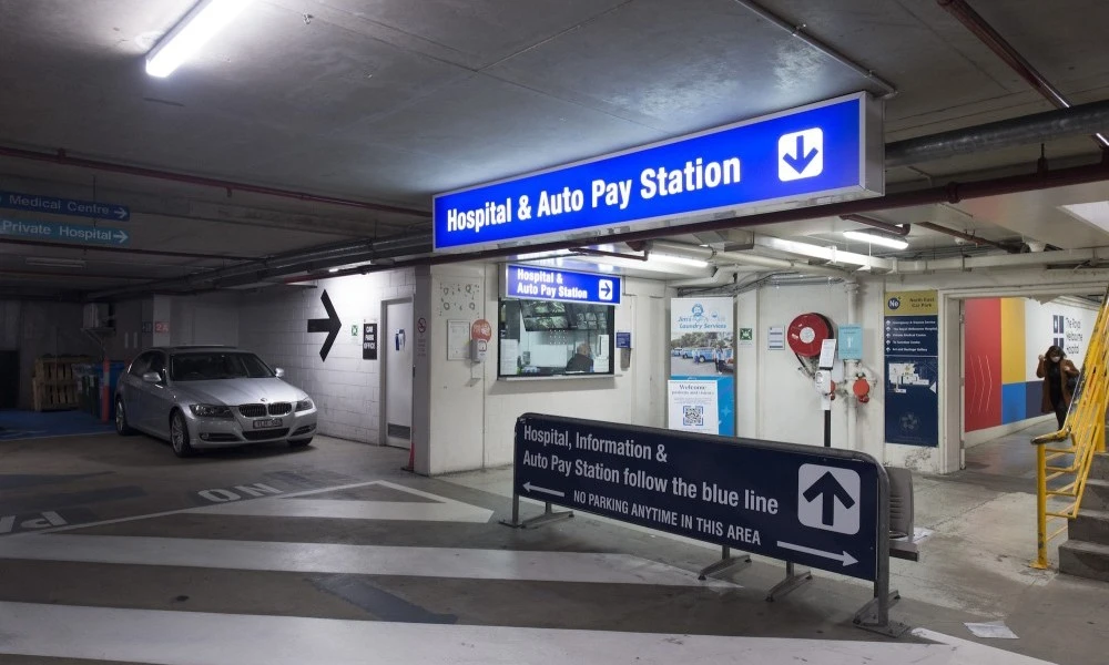 Car park office and pay station