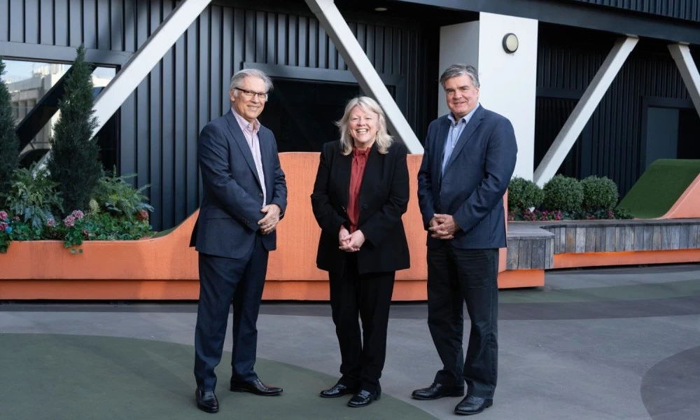 CFDC group photo of André Carstens, Shelley Dolan and Ken Smith