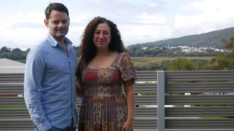Dan with his wife Sandra at their home
