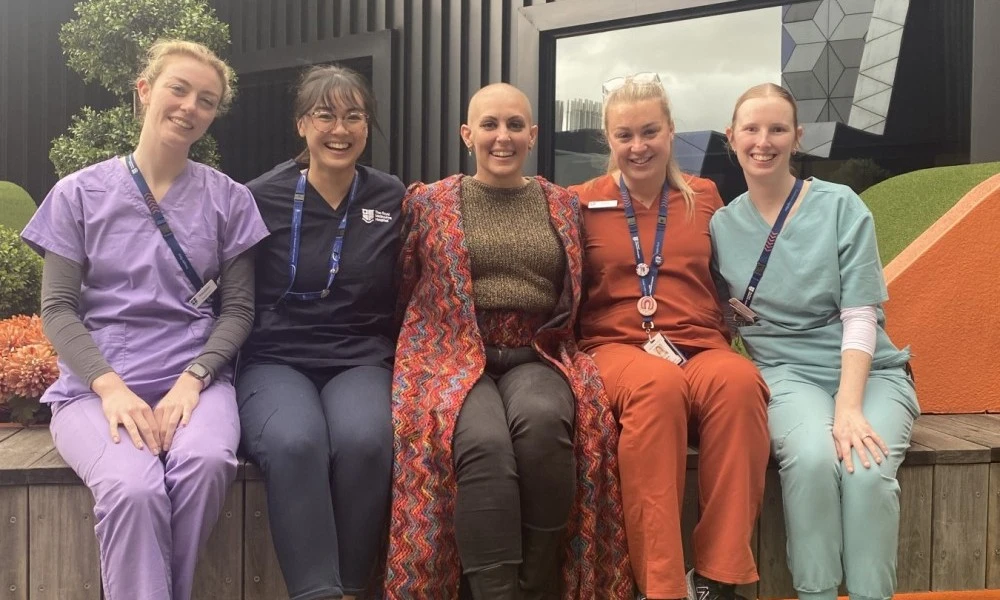 Dry July 2022 ambassador Natasha with 8B ward nurses