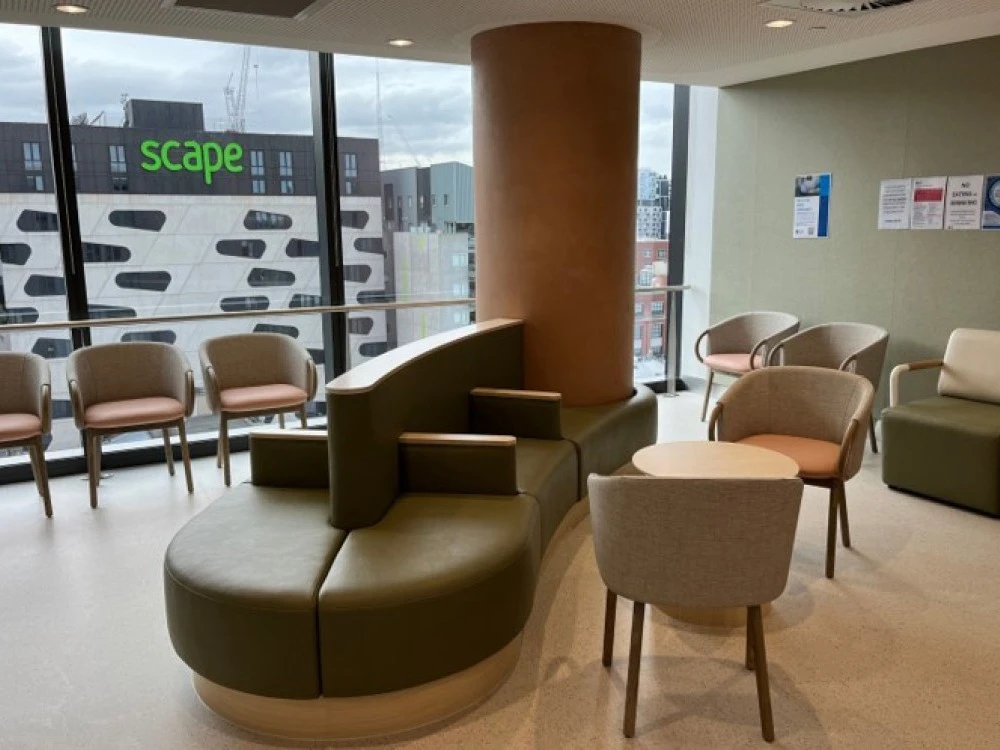The RMH Elizabeth St waiting room
