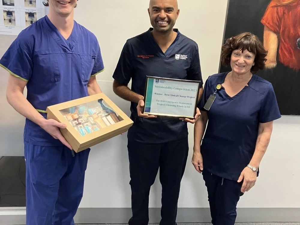 Sustainability Competition Emergency staff Best Clinical Change Project winners 2023