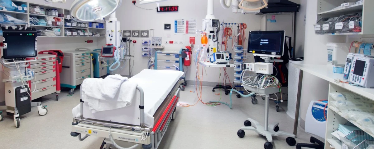 Trauma bay in the Emergency Department