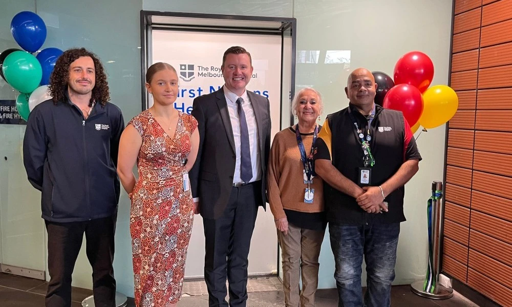 First Nations Health Unit team and Tim Richardson