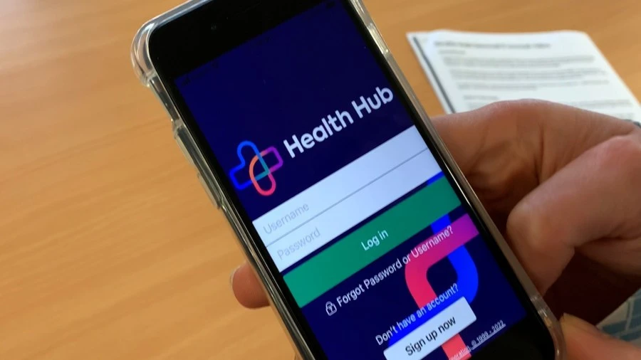 Health Hub phone app
