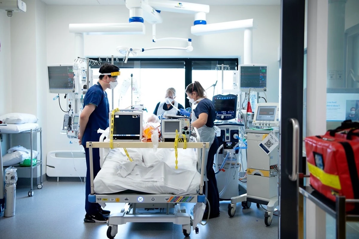 ICU team caring for patient