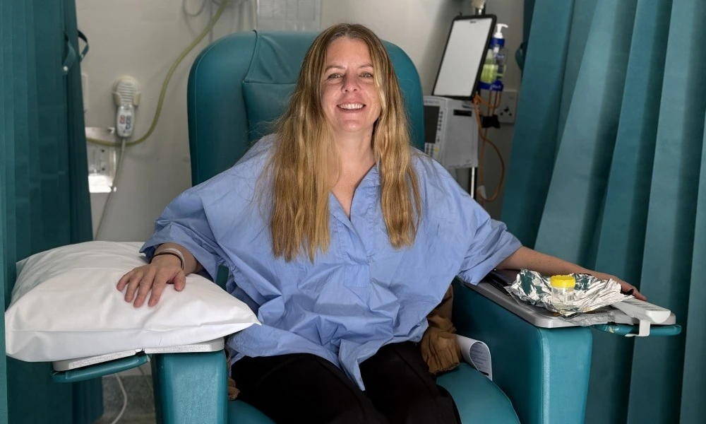 Receiving treatment at the Royal Melbourne Hospital