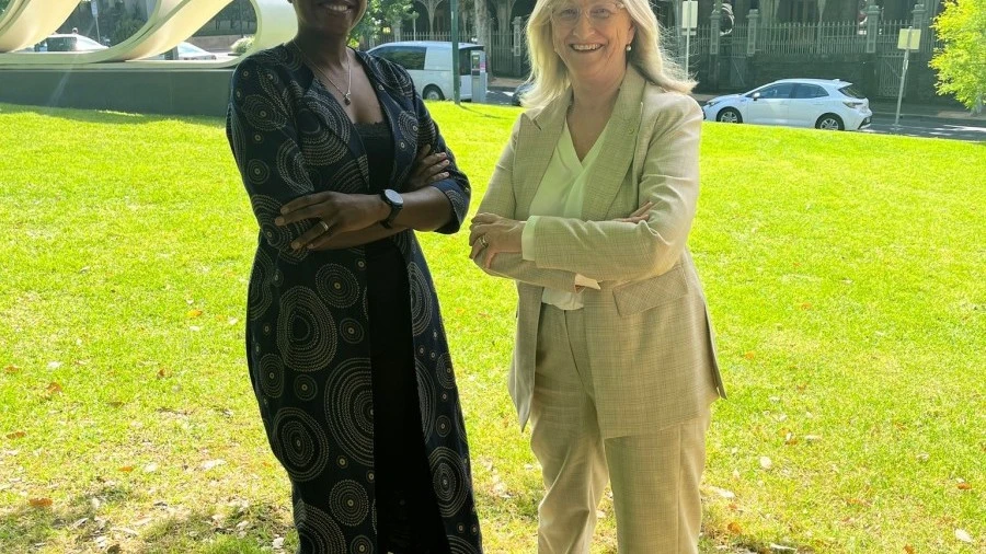 Victorian Honour Roll for Women inductees A/Prof Kudzai Kanhutu and Prof Jane Gunn