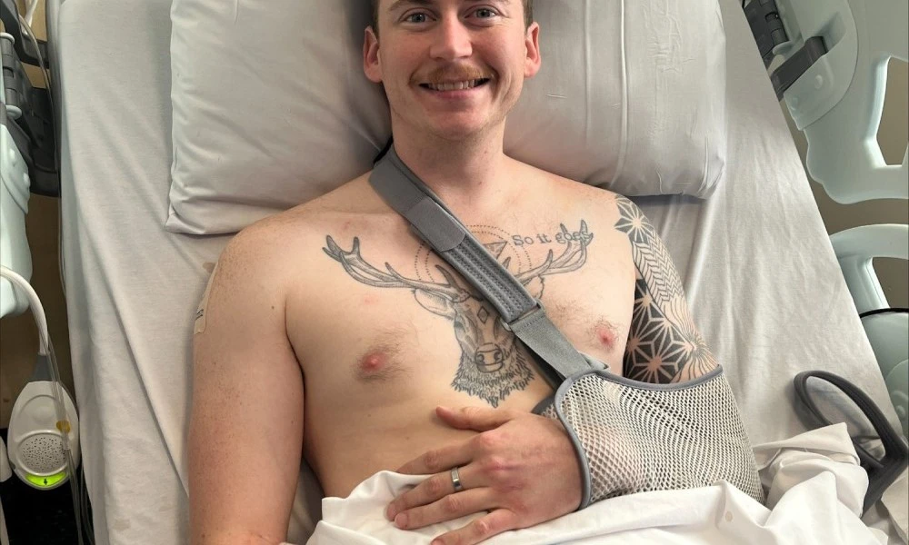 Joel recovering in hospital after motorcycle accident