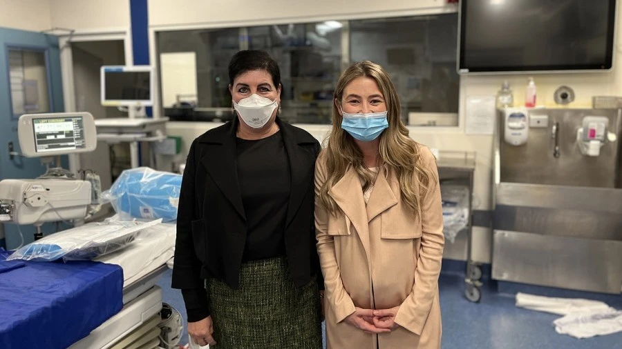 Leanne Grigg and patient Amy