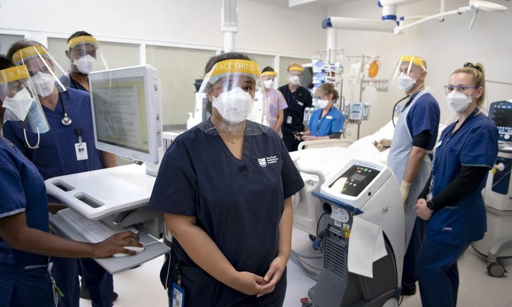 Staff in the ICU