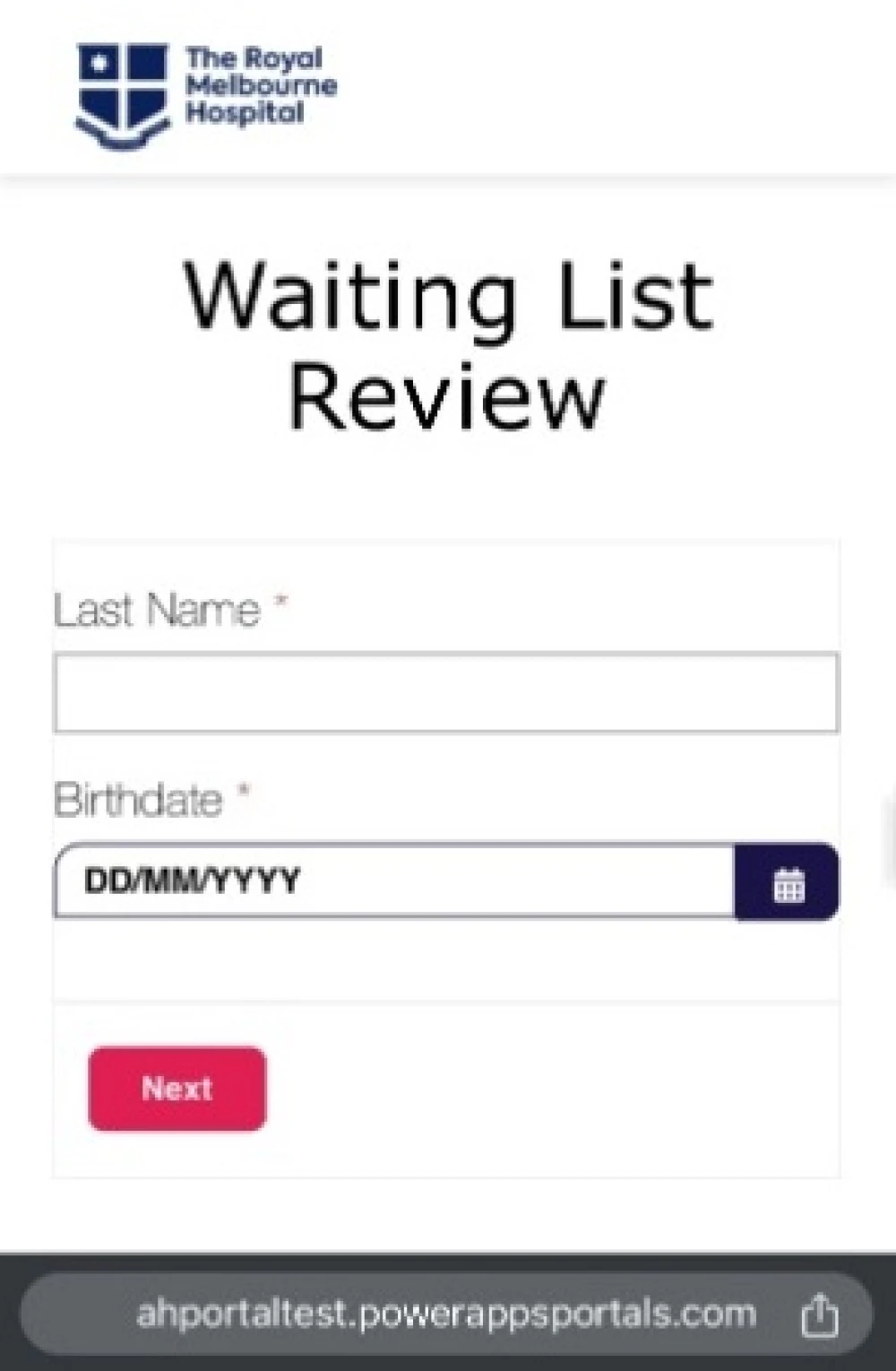 Planned srugery waiting list review website screenshot