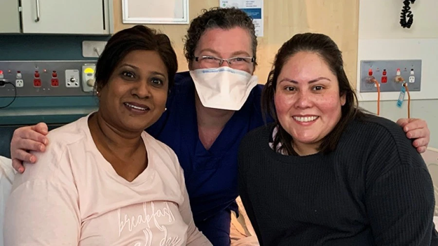 Christene, Dr Emma Tully and Carolina Maistry