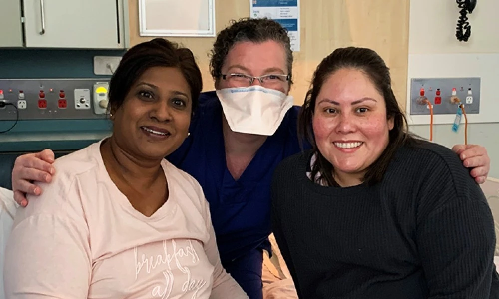 Christene, Dr Emma Tully and Carolina Maistry