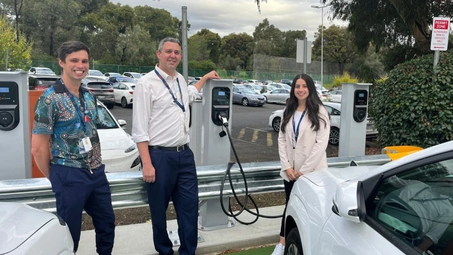 Electric vehicle team photo