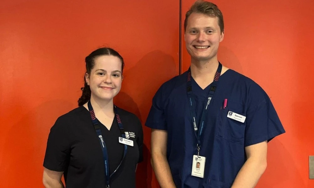 Charlotte and Spencer, 2024 RMH nursing grads