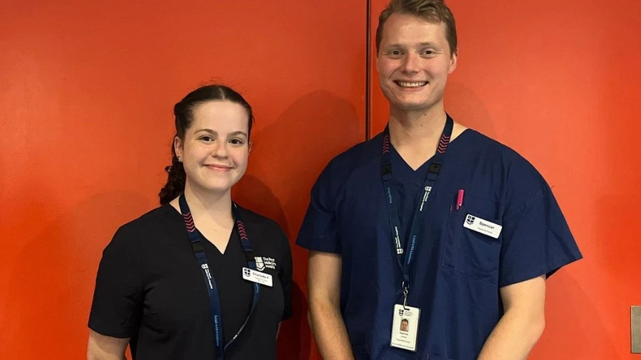 Charlotte and Spencer, 2024 RMH nursing grads