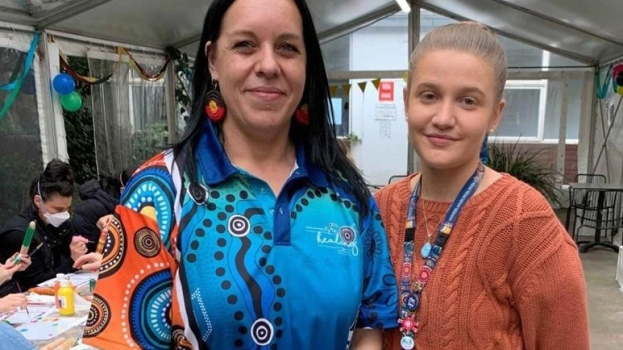 Nina Wright and Lani Wilson at NAIDOC Week event