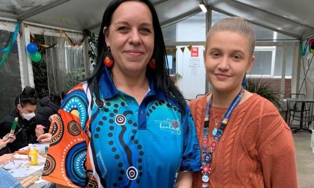 Nina Wright and Lani Wilson at NAIDOC Week event