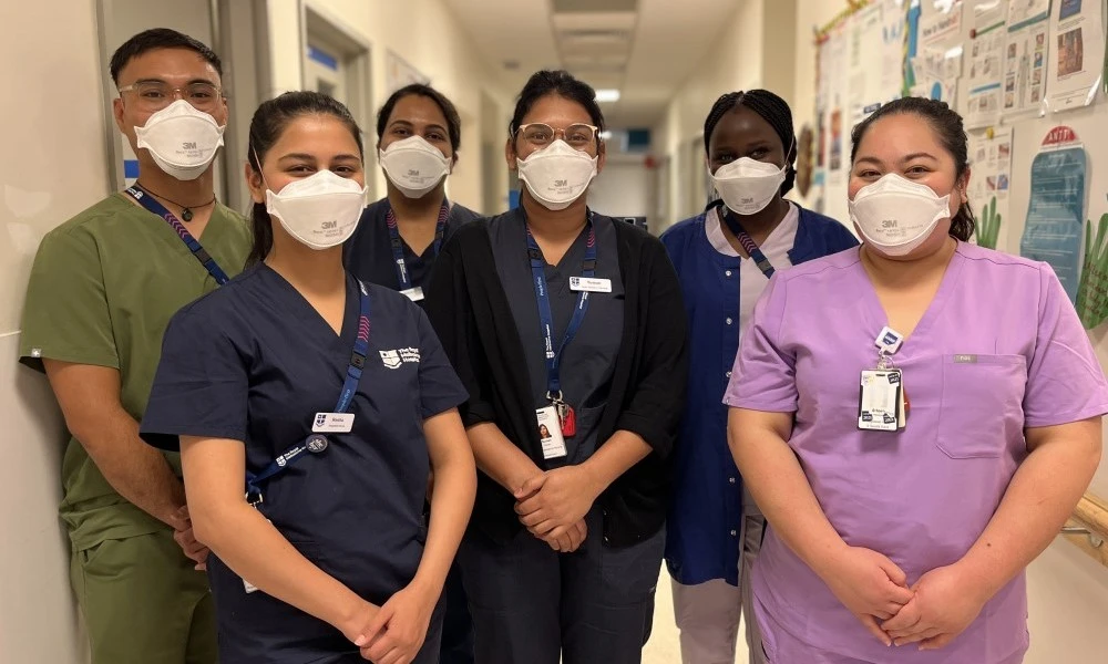 Nurses on ward for International Nurses Day