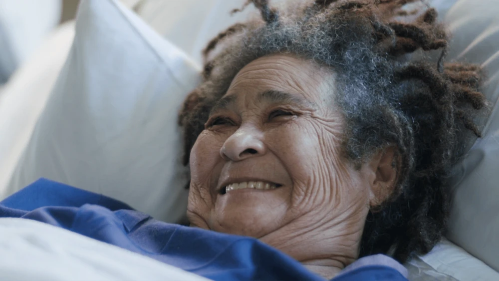 Patient smiling