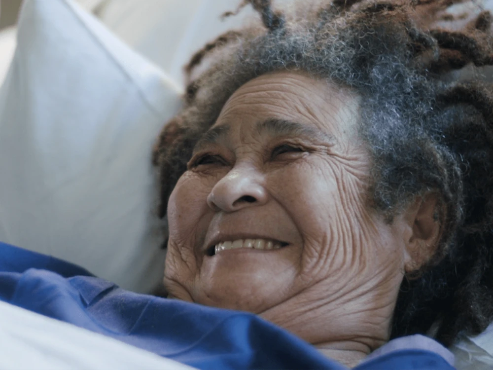Patient smiling