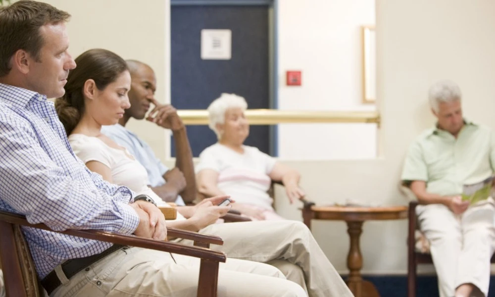 Patients in waiting room