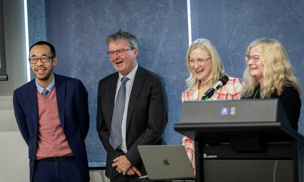 Professor Steven Tong, Professor Mark Cassidy, Professor Jane Gunn and Professor Julie Simpson at Melbourne Connect