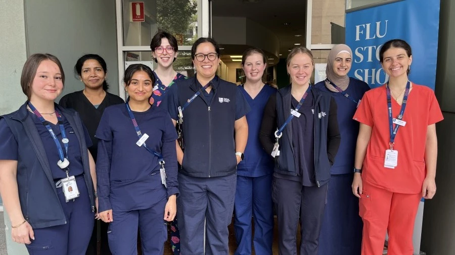 RMH nurses get their annual flu vaccine