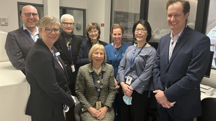 Medical Imaging team with Minister for Health at the new RMH MRI space
