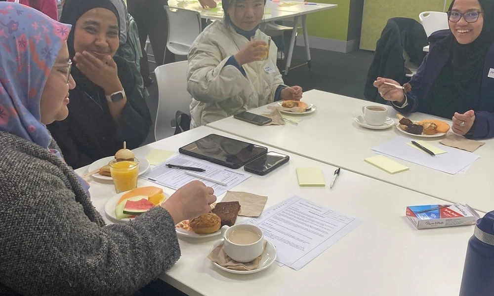 Community Engagement Strategy workshop participants enjoying brunch