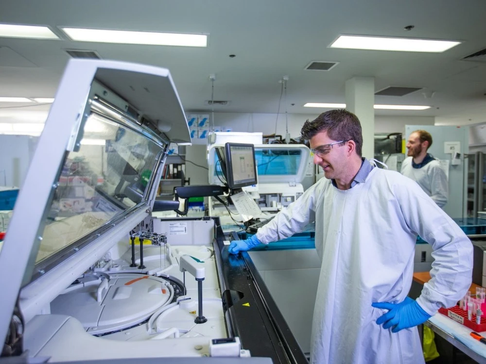 Research staff in lab