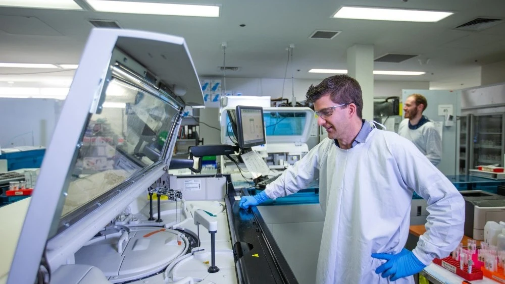 Research staff in lab