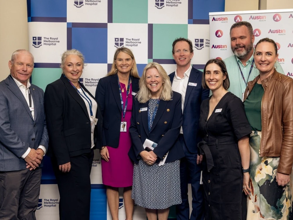 Teams from the RMH and Austin Health at Virtual Hospital media even 2026