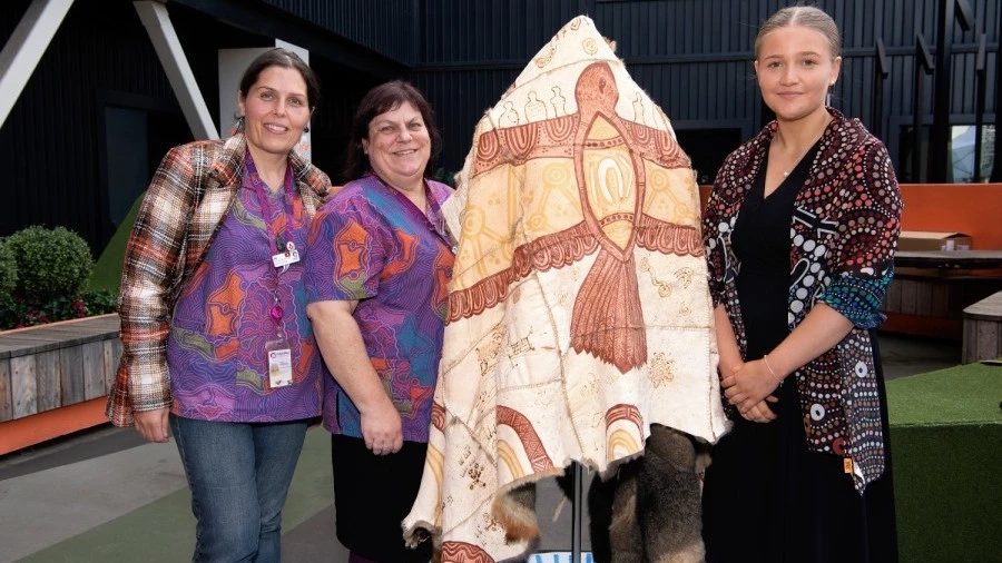 The RMH and Peter Mac possum skin cloak