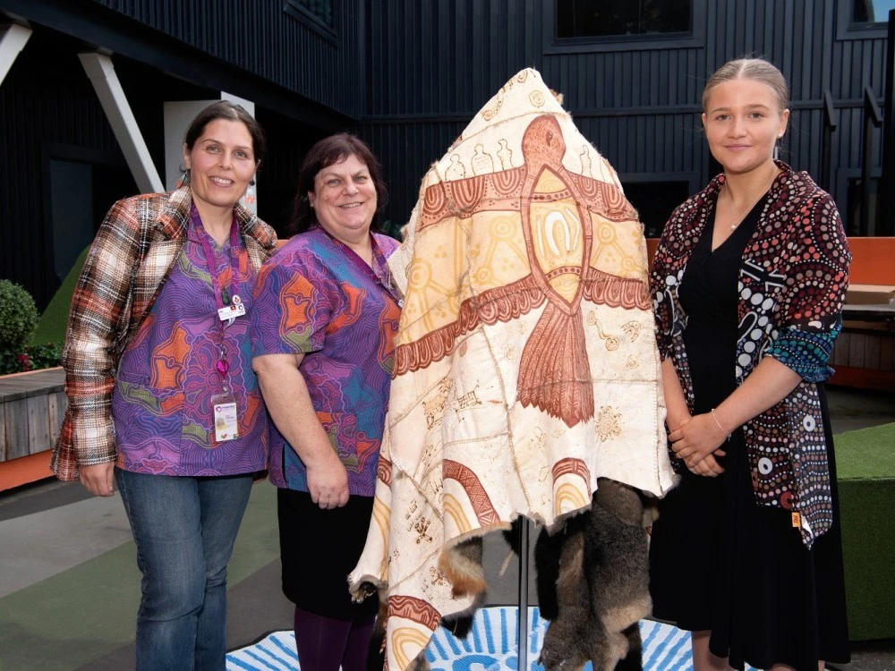 The RMH and Peter Mac possum skin cloak