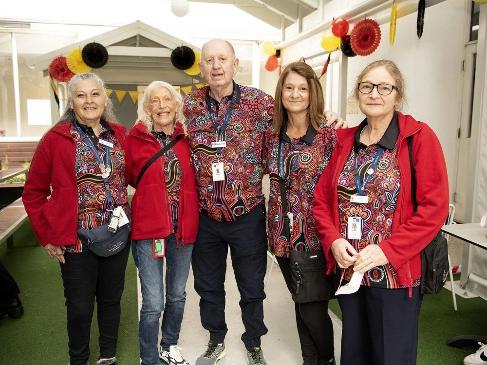 Volunteers in NAIDOC Week 2023 shirts
