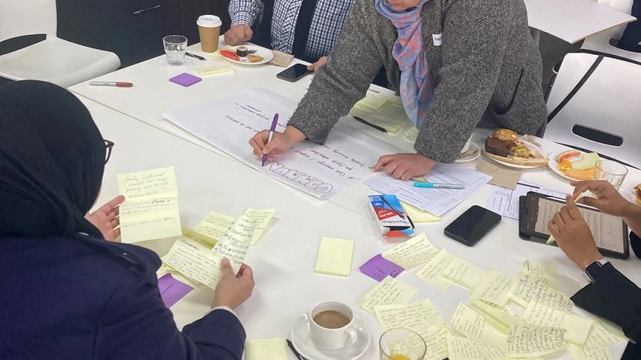 Community Engagement Strategy workshop participants brainstorming