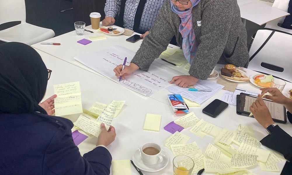 Community Engagement Strategy workshop participants brainstorming