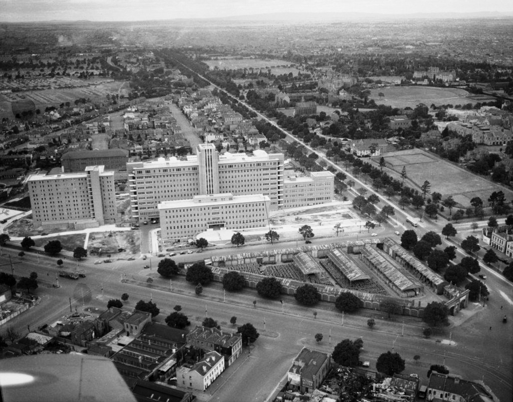 Aerial view of the RMH during Second World War