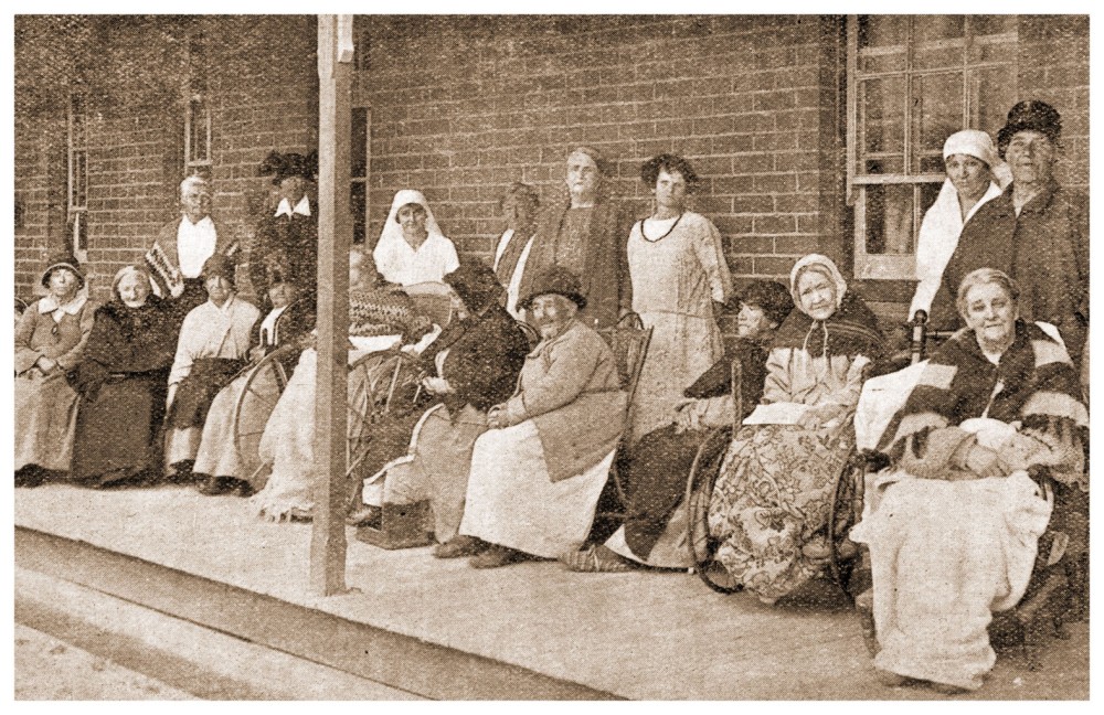 Female inmates in 1928 at what is now the RMH Royal Park